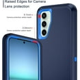 thumbnail image 4 of Designed for Samsung Galaxy S23 FE Heavy Duty Case, Triple Layer Protection Shockproof Dropproof Dustproof Anti-Scratch Phone Case Cover for Samsung Galaxy S23 FE,Blue, 4 of 7