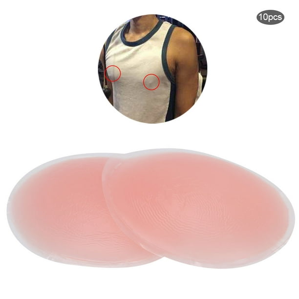 Fosa Silicone Breast Pad,Breast Insert,10 Pairs Soft Silicone Breast Pad  Fake Bra Round Shaped Fake Bra Cup Boobs Pads Insert 