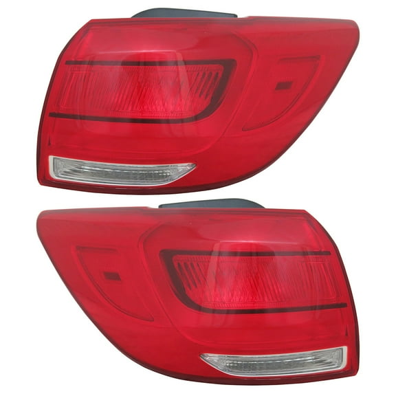 New Halogen Outer Pair Tail Lights Compatible With Kia Sportage LX Sport Utility 2.0L 2014 2015 2016 By number 924013W520 92401-3W520 924023W520 92402-3W520 KI2804121 KI2805121 92402 3W520 92401 3W520