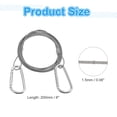 thumbnail image 2 of Uxcell Safety Cable Lock Stainless Steel Cable with Loops Security Wire Lock for Hanging Luggage 7.87'' x 0.06'', 2 of 6