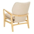 thumbnail image 6 of SAFAVIEH Tarly Modern Chic Accent Chair with Pillow, Beige/Natural, 6 of 9