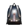 thumbnail image 3 of Daiia Peggy's Cove Lighthouse Vintage Canvas Backpack for Men and Women ,Hiking Backpack,Travel Laptop Bag for School,Large Capacity Backpack, 3 of 8