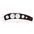 thumbnail image 4 of Lund Boat Gauge Dash Panel 2296086 | Mercury Woodgrain 21 x 6 Inch, 4 of 4