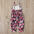 thumbnail image 4 of ATOGUTA Girls Jumpsuit One Piece Playsuit Kids Spaghetti Strap Sleeveless Romper 1-5 Years, 4 of 5