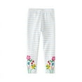 thumbnail image 1 of Odeerbi 2-7 Años Niñas Algodón Leggings Bordado Floral Pantalones Mallas Elásticas Cómodo Suavidad Transpirable Pantimedias, 1 of 6
