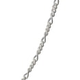 thumbnail image 2 of Women's Sterling Silver 100 Figaro Necklace, 24", 2 of 2