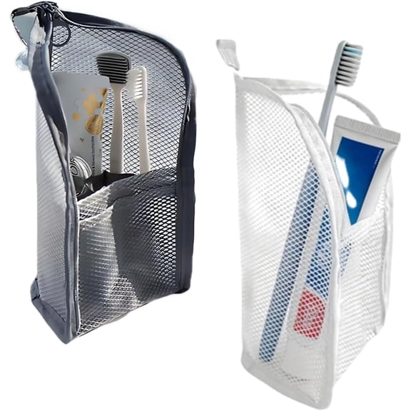 Waterproof Standing Toiletry Bag, Portable Lightweight Travel Toiletry Bag, EVA large-capacity travel cosmetic bag, Foldable Clear Hanging Travel Toiletry Bag Cosmetic Organiser Storage (white Gray)