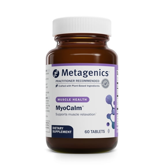 Metagenics MyoCalm - Muscle Support* - Calcium & Magnesium Supplement - With Passionflower Herb & Valerian Root - Mineral Supplements - Non-GMO, Gluten-Free & Vegetarian - 60 Tablets