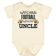 thumbnail image 3 of Inktastic Watching Football with My Uncle Boys or Girls Baby Bodysuit, 3 of 5