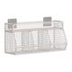 thumbnail image 2 of Cesta colgante de pared, tarros de especias, soporte para estante, estantes de despensa, cesta resistente para frutas y verduras, cesta organizadora 3 rejillas, 2 of 9