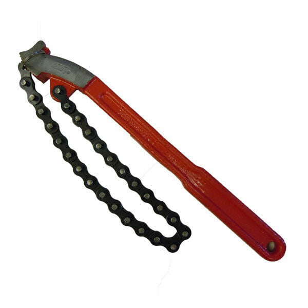 24" Chain Wrench Heavy Duty Steel Ratcheting Chain Pipe Wrench with 22" Chain 
