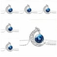 thumbnail image 2 of SIfdSeng Collier Lune 12 Constellations Pendentif Gemme Étoilée Univers, 2 of 8