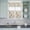 Orange, fruit green, beige, variant on 3 Piece Kitchen Curtains and Valances Set Purple Blue Diamond Cafe Curtains 36 Inch Length Modern Geometric Middle Century Valance & Tier Curtain for Living Room Bedroom Window 54"x18" 27"x36"*2