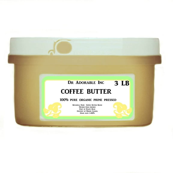 Dr Adorable - 3 lb - Coffee Bean Butter - Organic Fresh Natural