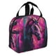 thumbnail image 2 of Easygdp Watercolor Painting White Horse Bolsa Térmica Premium - Tela Oxford Impermeable, Gran Capacidad, Bolsillo Frontal, Unisex para Trabajo, Escuela, Actividades al Aire Libre y Picnics, 2 of 8