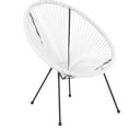 thumbnail image 3 of VibrantEcho White Papasan Bungee Lounge Chair, 3 of 13
