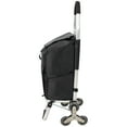 thumbnail image 3 of Shopping Stair Trolley with Wheels,Trolley Black Foldable Shopping Cart,Removable Shopping OxWaterproof Bag,Stainless Steel Triangular Wheels, Black,, 3 of 19