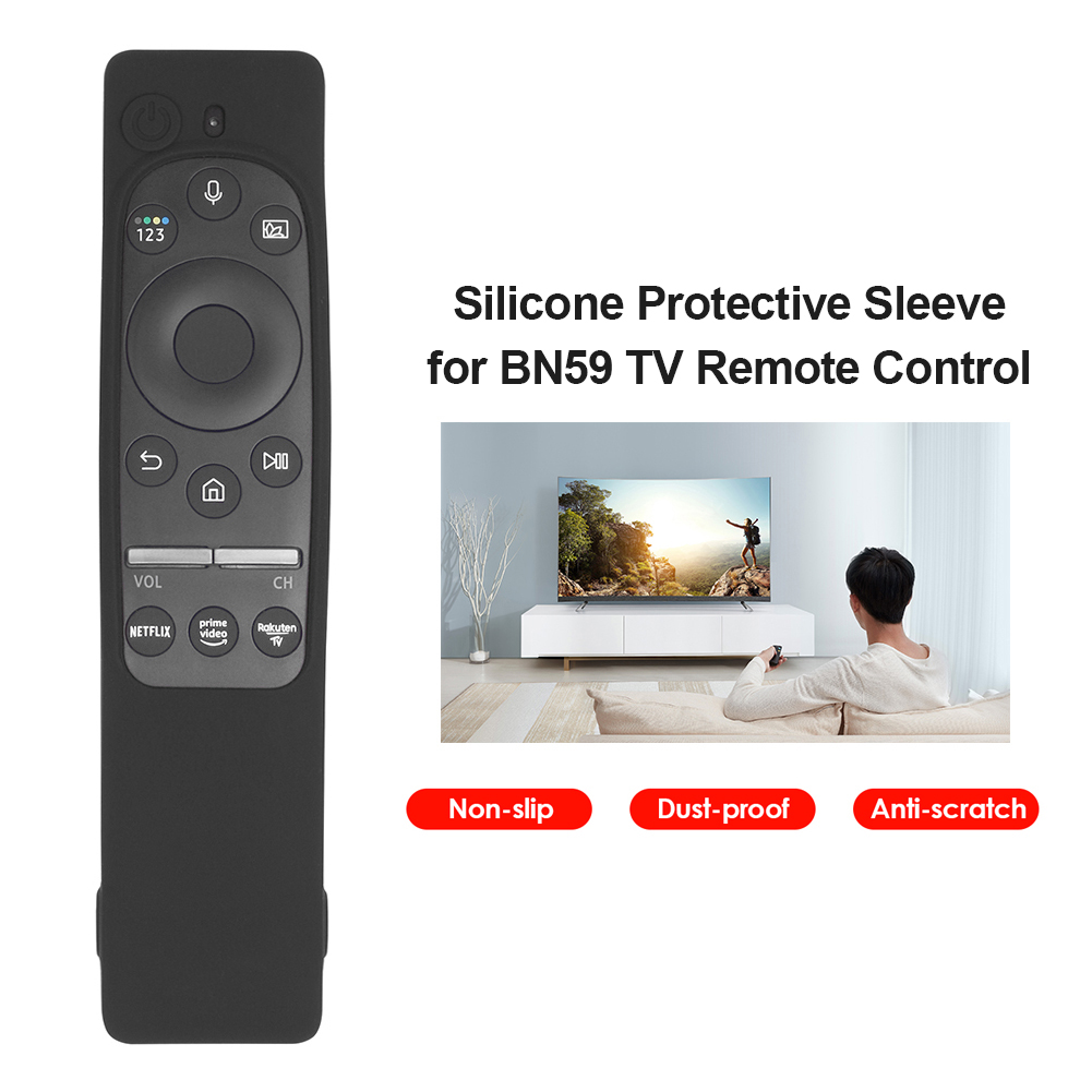 Winnereco Tv Remote Case For Samsung Bn59 Series Silicone Protective Cover Black Walmart Com Walmart Com