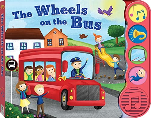Kidsbooks Search & Find Wheels on the Bus Sound Book, 6-Button