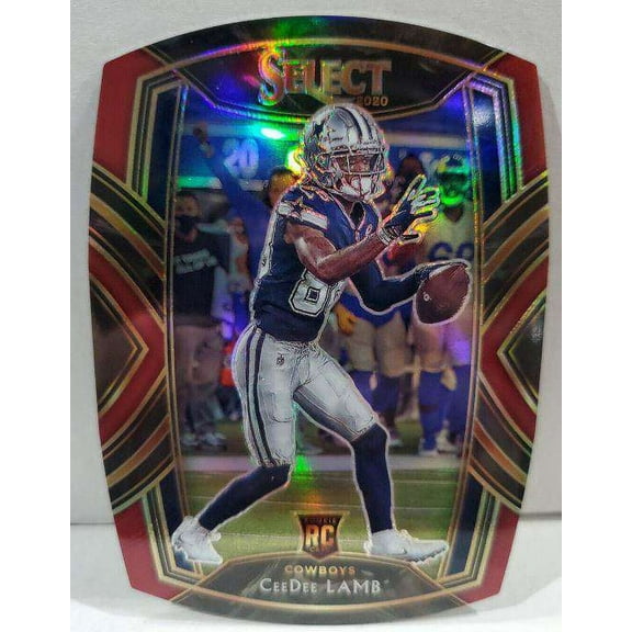 NFL 2020 Select Football CeeDee Lamb Rookie Trading Card #257 (Red Die Cut) (Panini)