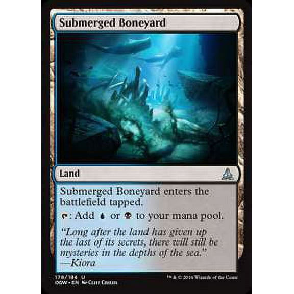 MtG Oath of the Gatewatch Uncommon Submerged Boneyard (Foil) #178