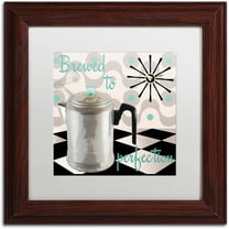 Trademark Fine Art "Fifties Kitchen V" Canvas Art by Color Bakery White Matte, Wood Frame