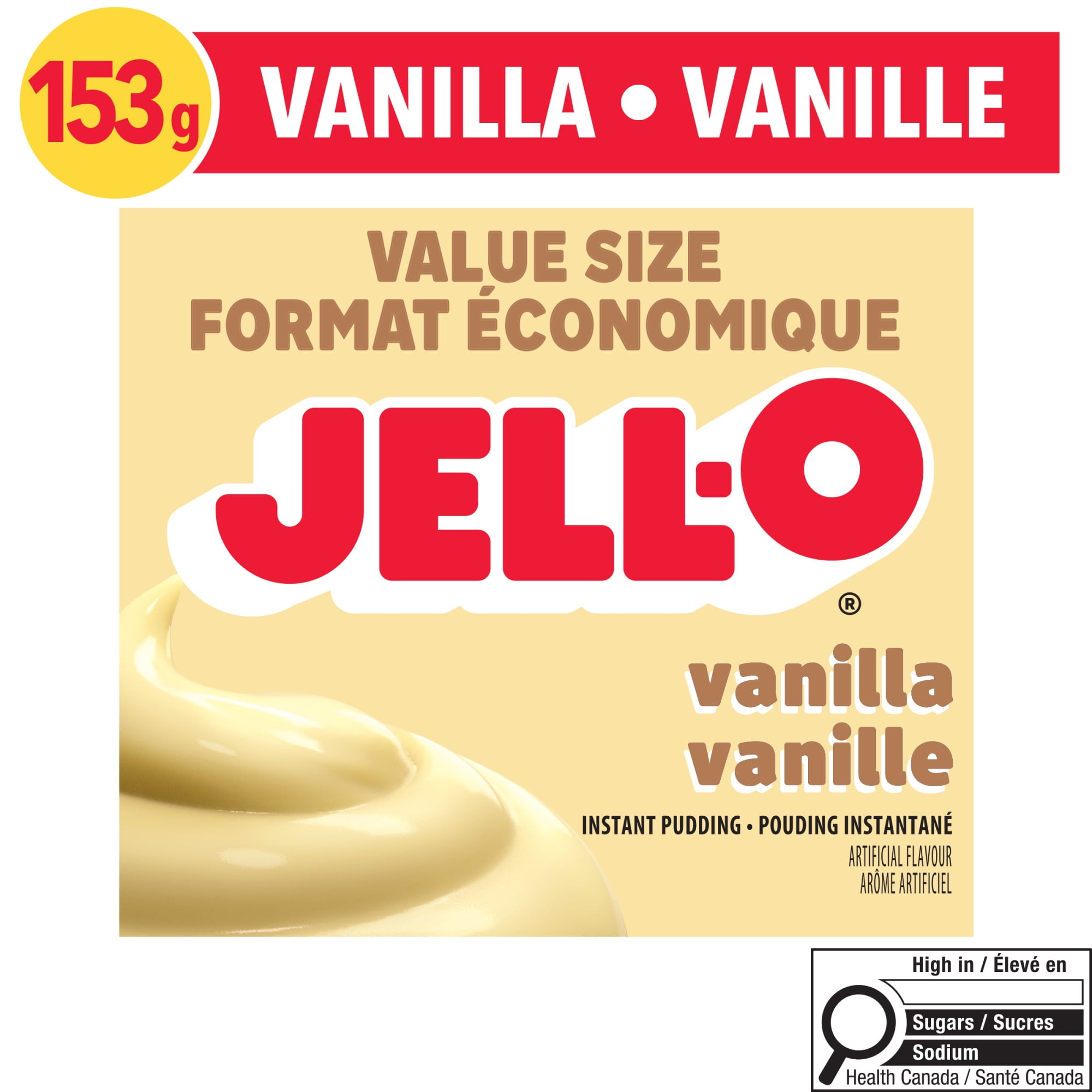 Jell-O Vanilla Instant Pudding Mix, Value Size, 153 g Box - Walmart.ca
