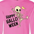 thumbnail image 4 of Inktastic Happy Halloween with Dancing Skeleton Long Sleeve T-Shirt, 4 of 5