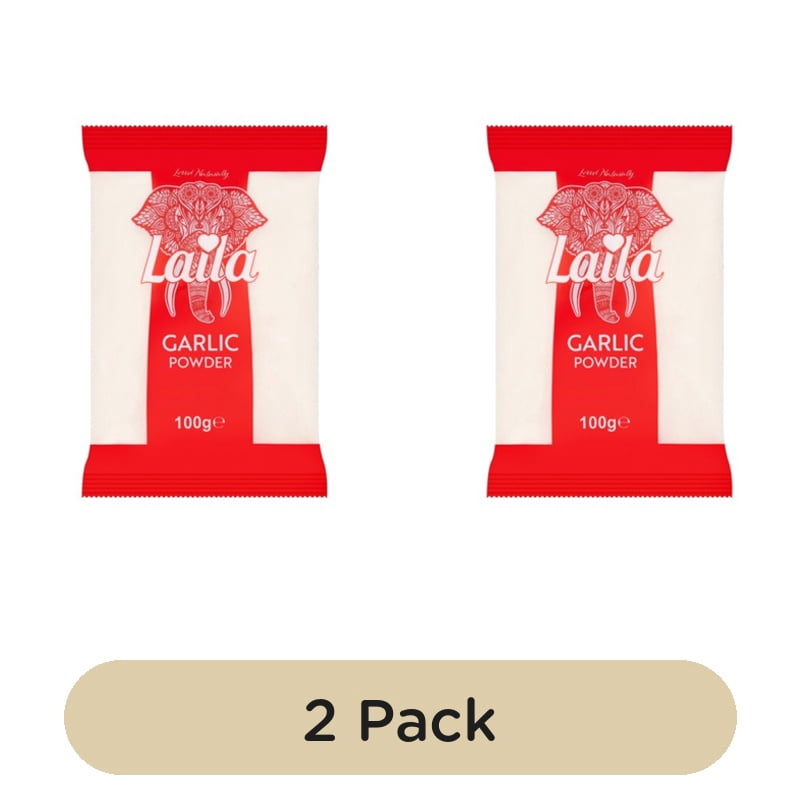 Laila Garlic Powder 100g, British Import (Pack of 2)