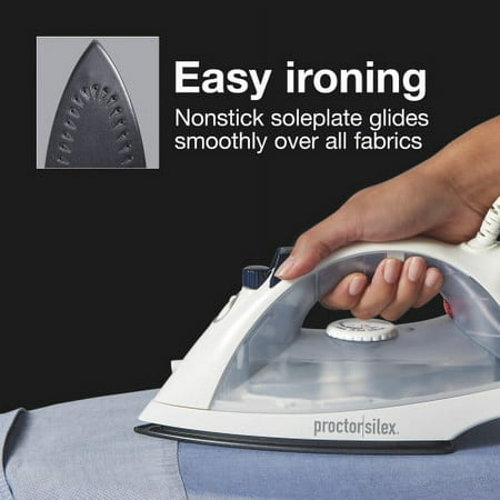 Proctor Silex - Nonstick Iron with Auto Shutoff - Gray
