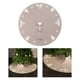thumbnail image 5 of Base para falda de árbol de Navidad con diseño de alce tejido de hilo, tapete navideño decorativo color beige 122cm Acrílico Beige, 5 of 9