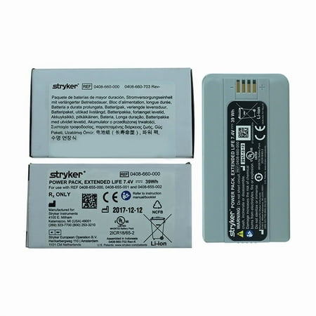 PULADU Original Stryker 0408-660-000 Bone Drill Battery 7.4V 39Wh Li-Ion Battery