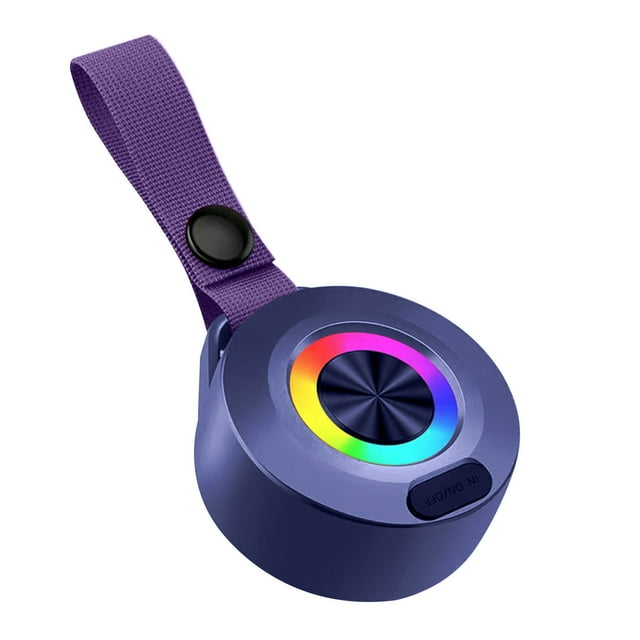 Nuevo Altavoz Bluetooth Botón Deportivo Al Aire Libre, Luces Inalámbricas de Color, Mini Sistema de Audio de Bicicleta Portátil