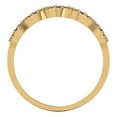 thumbnail image 5 of 0.1 ct Brilliant Round Cut Simulated Alexandrite 18K Yellow Gold Stackable Band SZ 5.75, 5 of 6