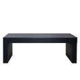 thumbnail image 7 of Hassch 47.6" Coffee Table in Ribbed Textured Design, Modern Rectangular Living Room Accent Table, Black, 7 of 7
