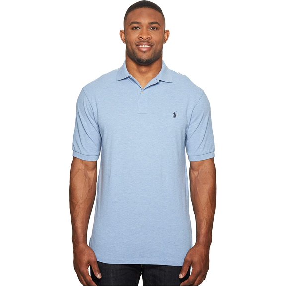 Polo Ralph Lauren Big Tall Big and Tall Classic Fit Mesh Polo Jamaica Heather 4XT
