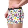thumbnail image 2 of Honeii Doodle Fruits Men's Underwear Boxer Briefs Pack, ComfortSoft Boxer Brief for Men, Moisture-Wicking Breathable-XX-Large, 2 of 5