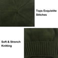 thumbnail image 2 of Muryobao Men's Knit Cuffed Beanie Warm Winter Fleece Lined Earflaps Hat Soft Acrylic Beanie Ski Skull Cap Army Green, 2 of 7