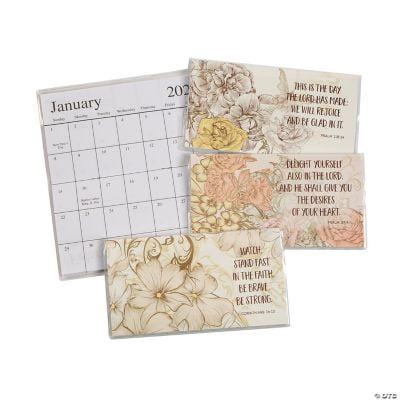 2022 - 2023 Scripture Pocket Calendars, Christmas, Stationery, 12 Pieces - Walmart.com