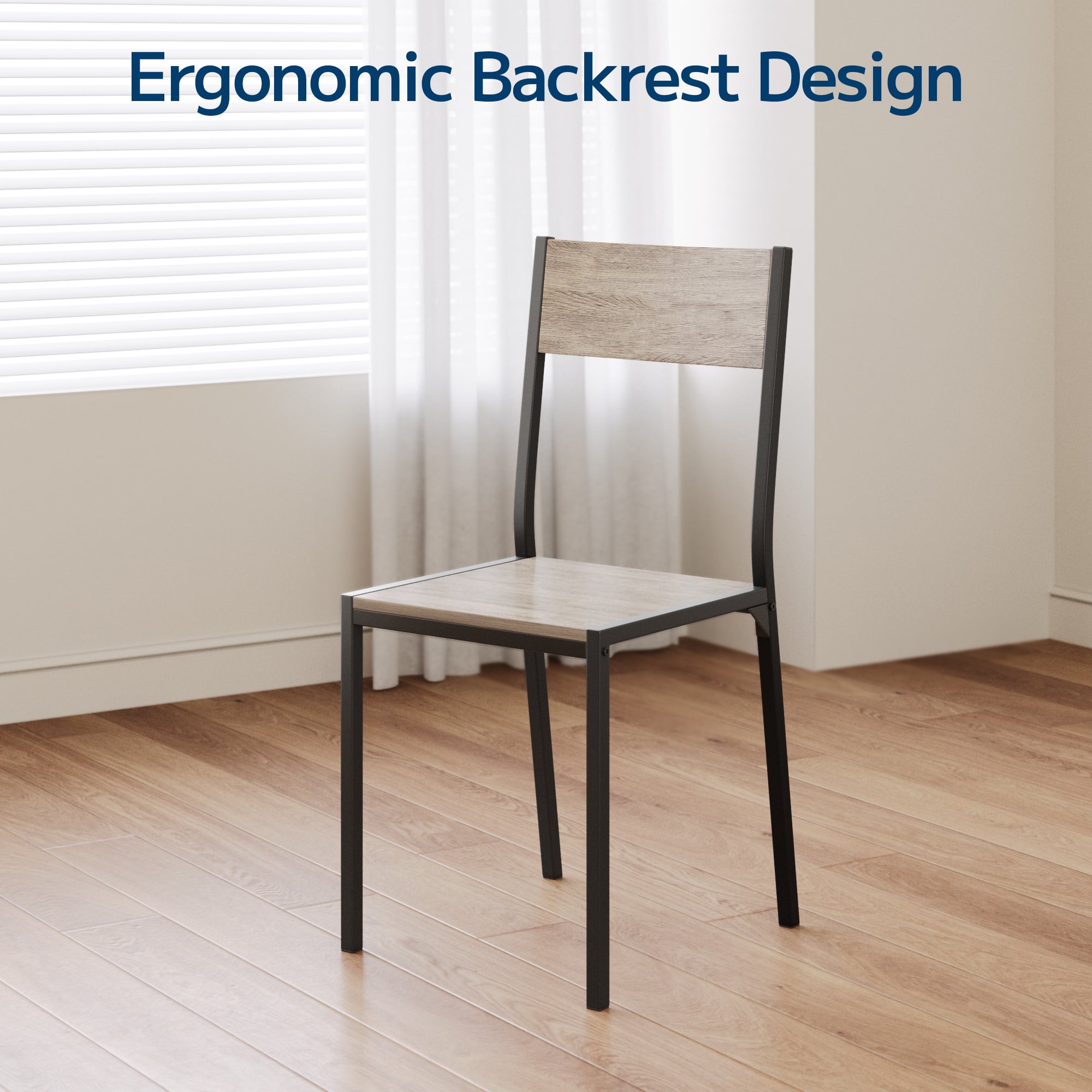 Dining Table Set of 2, Asofer3 PCS Kitchen Table and Chairs Set,Table with Storage & 2 Chairs for Small Space, Kitchen, Apartment, Room,Gray