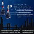 thumbnail image 2 of Gem Stone King 925 Silver and 10K Yellow Gold Blue Created Sapphire and Red Created Ruby Earrings for Women | 25.94 Cttw | Gemstone September Birthstone | Pear Shape 18X13MM, 2 of 6