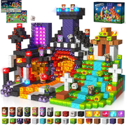150pcs Magnetic Blocks with Light Blocks, Stem Educational Magnet Toys for Kids Ages 3+, Montessori Magnetic Cubes, Creative Construction Building Cubes Set for Boys Girls