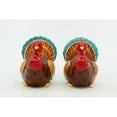 thumbnail image 3 of Hand Painted Ceramic Turkey Salt and Pepper Shakers 2.5in, 3 of 5