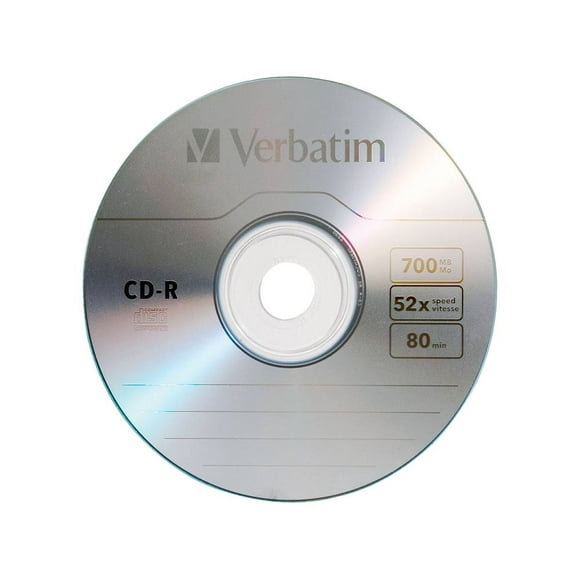 CD-R Verbatim de 700MB/80min 52x 1 pieza 96298