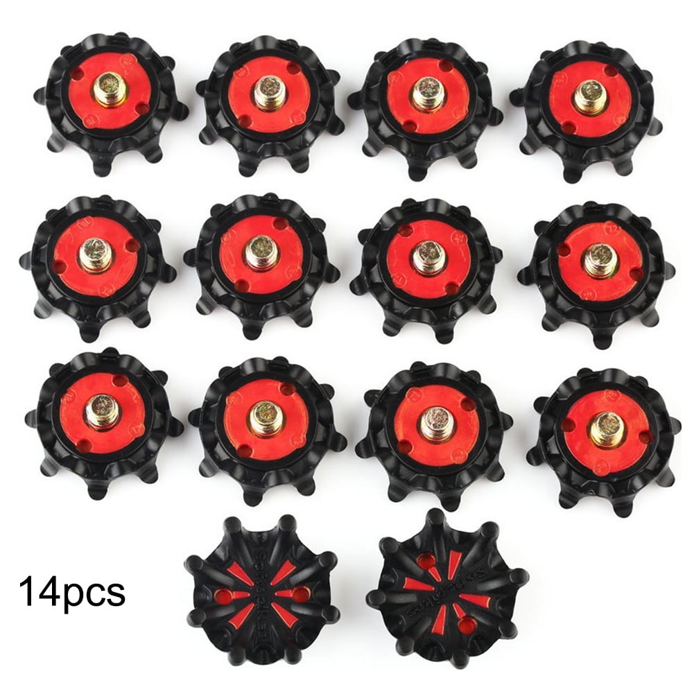 14pcs Golf Spikes Pins 1/4 Turn Fast Twist Cleats Shoes Spikes