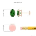 thumbnail image 2 of ANGARA Lab Grown 1.32 Ct Prong-Set Solitaire Oval Emerald Stud Earrings for Women in 14K Rose Gold (Size-7x5mm) | May Birthstone, Anniversary, Jewelry Gift for Women | Lab-Grown Emerald Earrings, 2 of 6