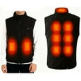 thumbnail image 3 of Mens Heated Vest Eletric Heating Vests Jacket USB Powered (Black M), 3 of 3