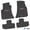 Black w/ Pink Insert, variant on Flextread Floor Mats for 11-24 Dodge Challenger RWD - Mopar Licensed Factory Fit - Pink w/ Black SRT Insert - Custom Vintage - 100% Made in USA