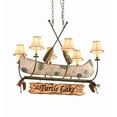 thumbnail image 3 of Meyda Tiffany 197097 Long Personalized Canoe 6 Light 39" Wide Linear Chandelier - Antique, 3 of 3