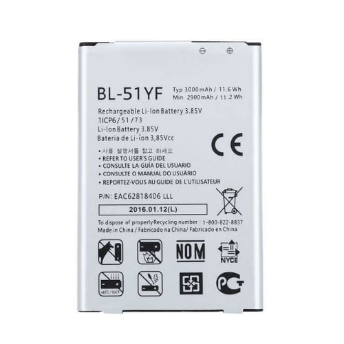 GX2 VS880 in Non-Retail Packaging Original 3100mAh LG Battery BL-47TH/EAC62298607 for LG D631 F350 D838 G Vista PRO2